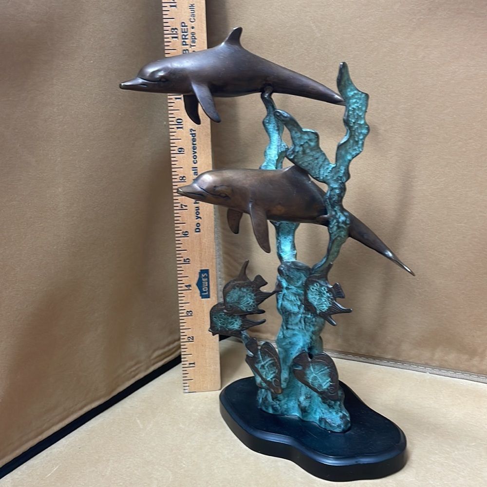 Bronze Dolphens & Fish From Hawaii - Picture 7 of 10